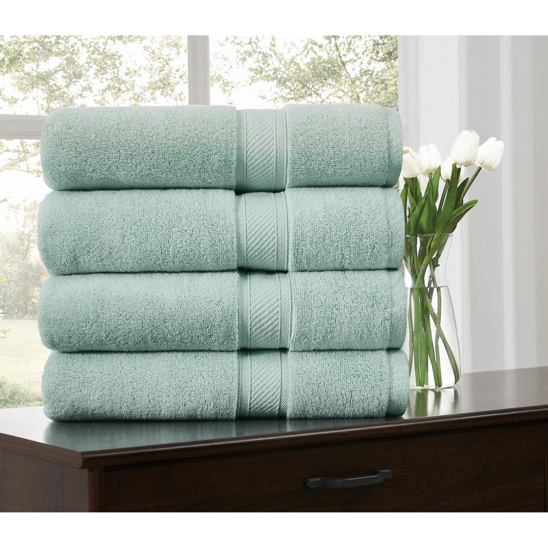  Ensembles de serviettes Regal, Brume de mer, Serviette de bain - paquet de 4