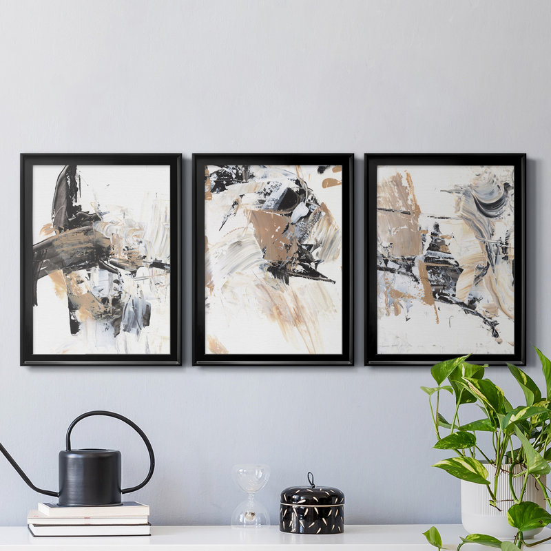 Ruckus I, reproduction encadrée de qualité supérieure - prête à être accrochée, Noir, H 42,5 po x l 91,5 po x P 1 po