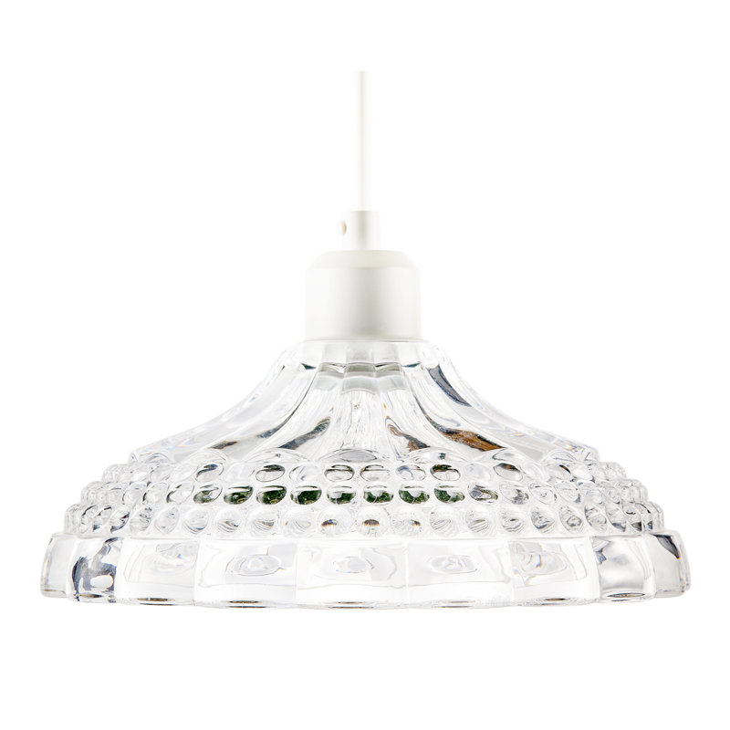 10 cm H Round Glass Pendant Shade ( No Direct Attachment Method ) in Clear