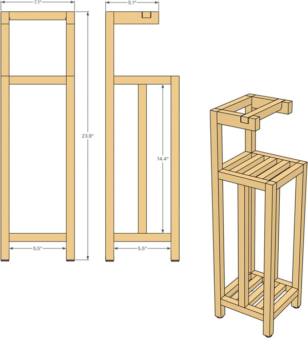 Freestanding Toilet Paper Holder XA-C12 – MAZI, Inc.