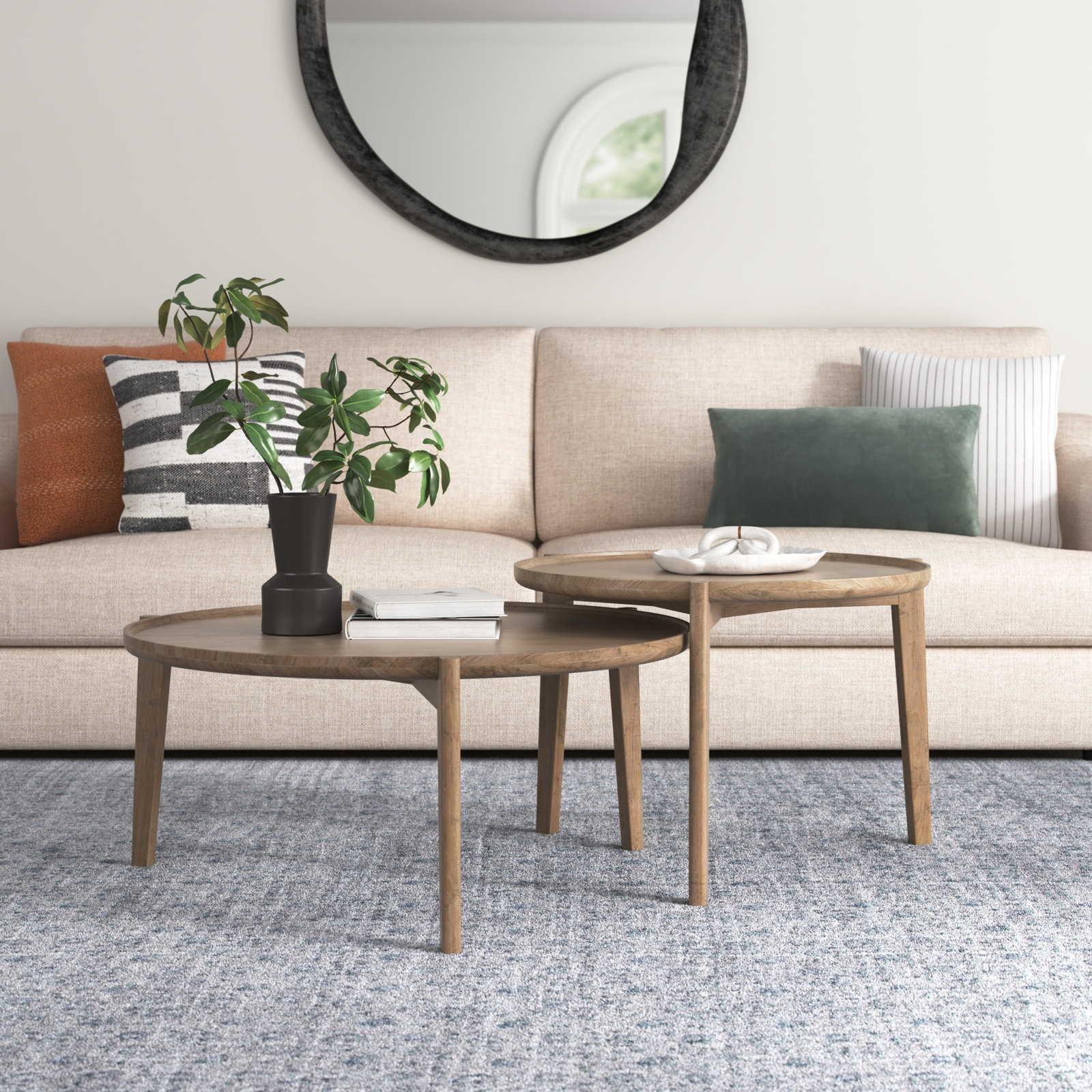 Miramar Solid Wood Nesting Coffee Table