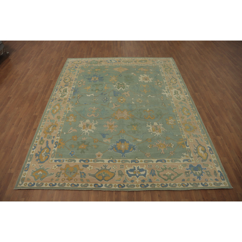 Tapis turc vert Oushak 8 x 10
