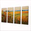 Tournesols près du pré vert - prairie, art mural 4 pièces-1953510631