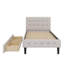 Lit plateforme tapissier simple avec 2 tiroirs-469402057
