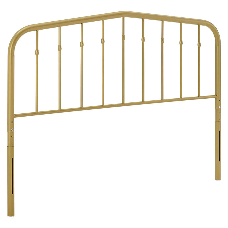 Tête de lit en métal Lennon, Simple, Doré