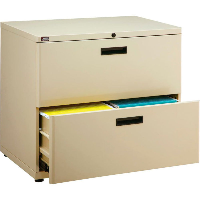 30'' Wide 2 -Drawer File Cabinet, Putty