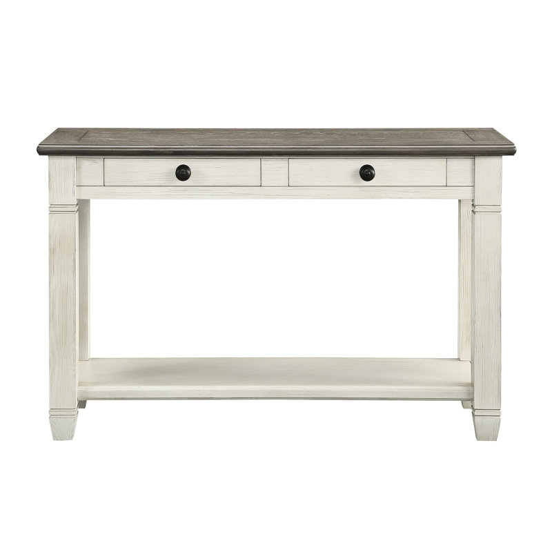 Table contemporaine en brun rosé et blanc antique pour la décoration de salon rectangulaire avec tiroirs efficaces