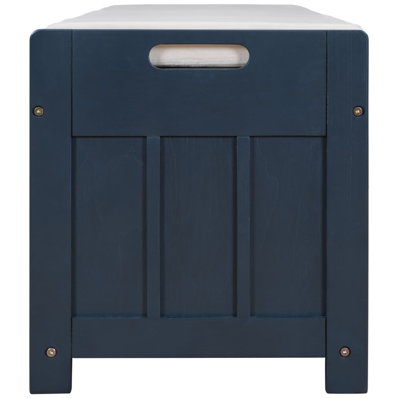 Banc de rangement TREXM avec 3 portes à volets, blanc, Blanc