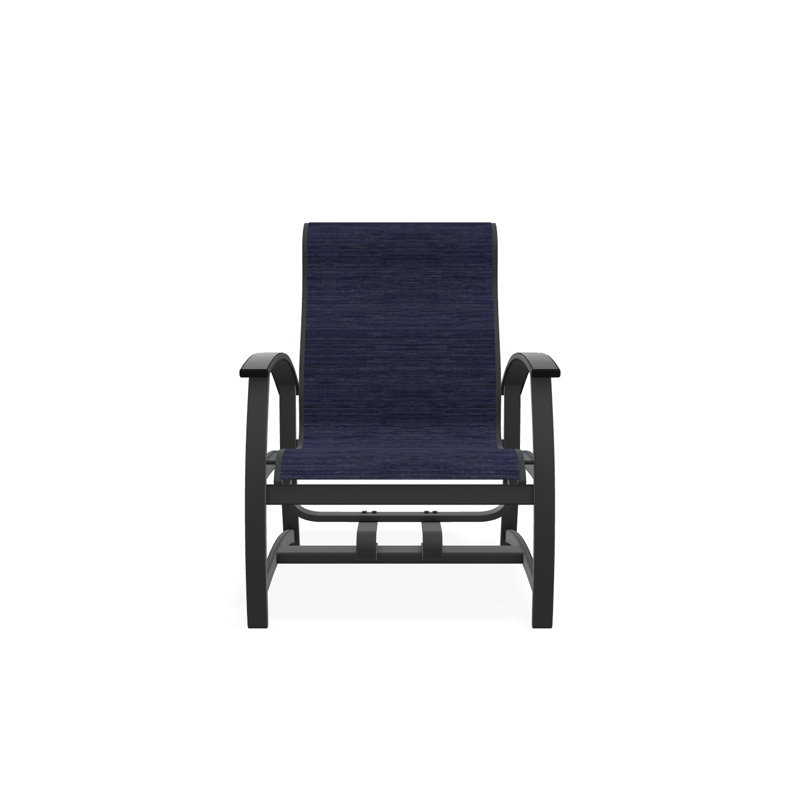 Belle Isle Outdoor Lounge Chair, Graphite, Destiny Steel