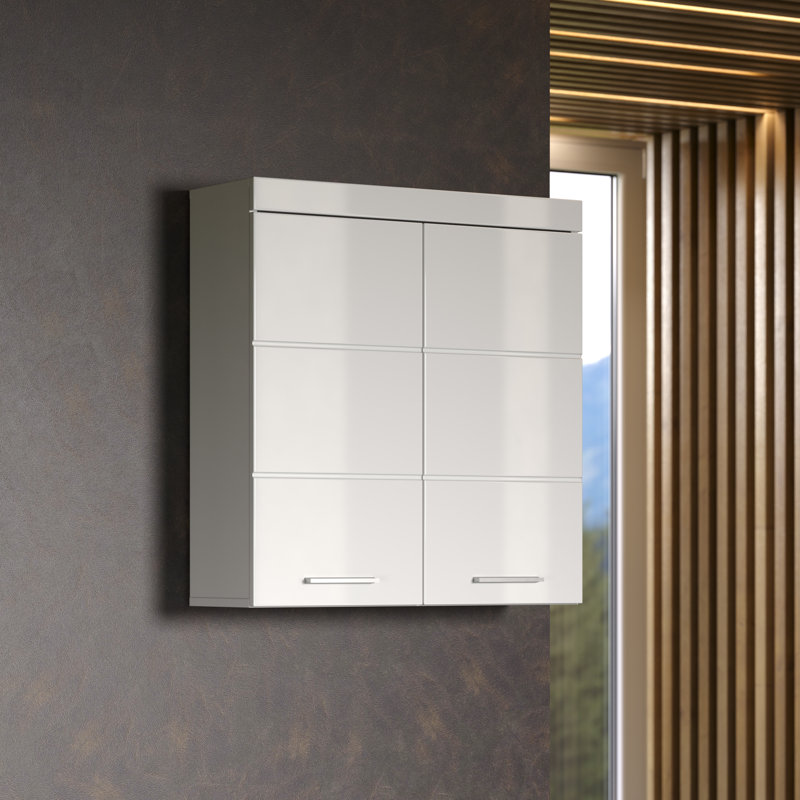 Marvlene Bathroom Storage, White/Chrome