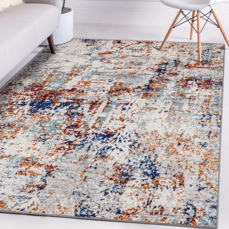 Elrosa Abstract Indoor Rug, Rectangle 7'5" x 10'4"