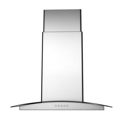 Hotte pour îlot de cuisine 30 pouces 900 CFM convertible en acier inoxydable