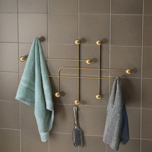 Metal 10 - Hook Wall Mounted Coat Rack