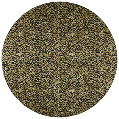 Tapis brun tissé à la machine Preciliano