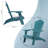 Adirondack Chair, Outdoor Oversized 350Lbs Patio Chair with Cup Holder, All-Season Weatherproof and Fade-Resistant Outdoors Seating,Blue-1080730725-1096310035