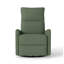 Fauteuil inclinable pivotant vert foncé à rotation à 270 °, fauteuil berçant en velours flocon de neige pour le salon et la chambre de bébé