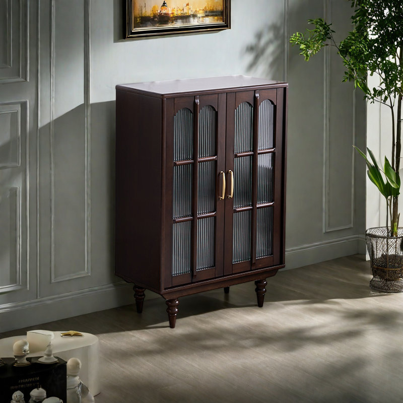 Armoire de rangement de salon moderne, Bois espresso