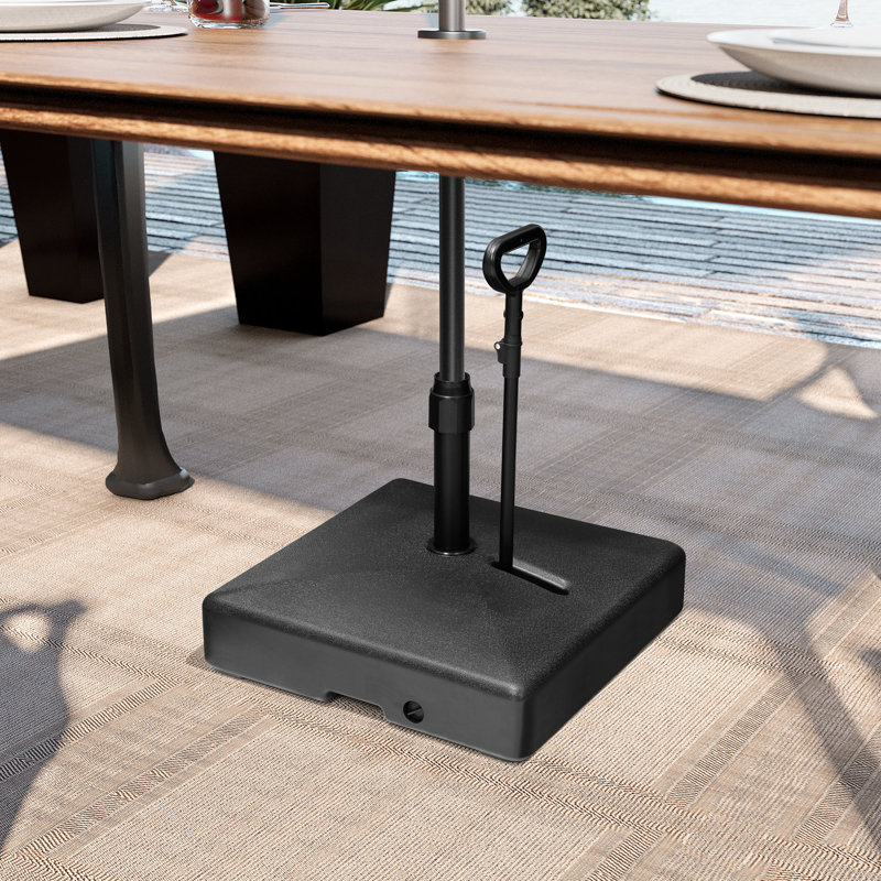Patio Hdpe Plastic Free Standing Market Umbrella Base With Wheels