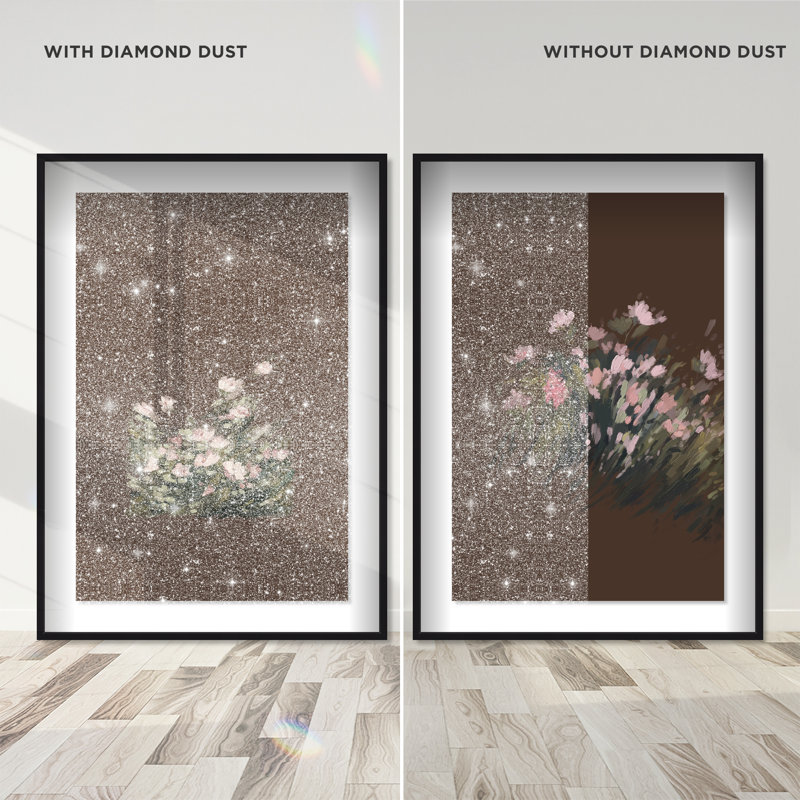 Secret Garden Set Shadowbox Floral & Botanical Print by Oliver Gal, Black Frame, 10 x 15, 37.5"H x 55.5"W, Black Shadowbox