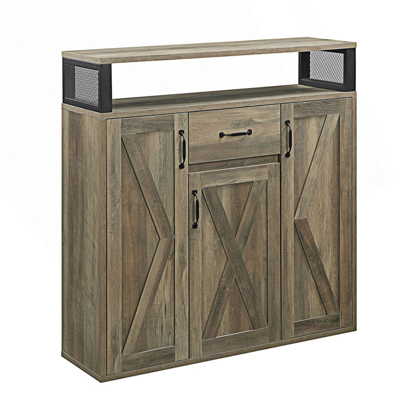 Rustic Server With Shelf