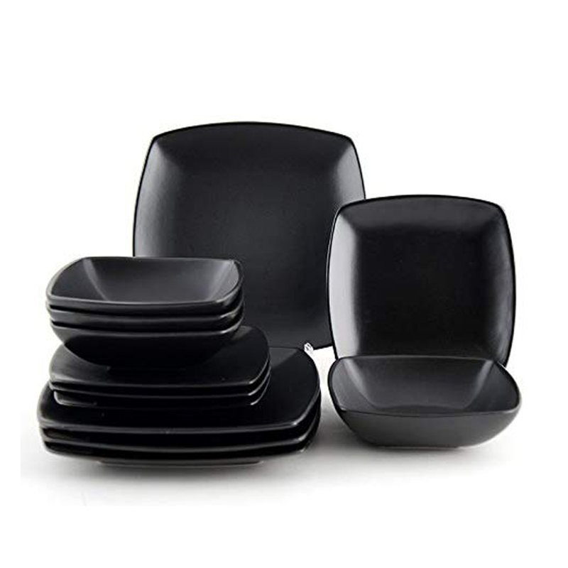 Raven Piece Stoneware Dinnerware Set - Service for 4