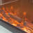 Beige Solid Wood Electric Fireplace