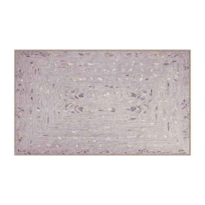 Tapis beige lavable à la machine
