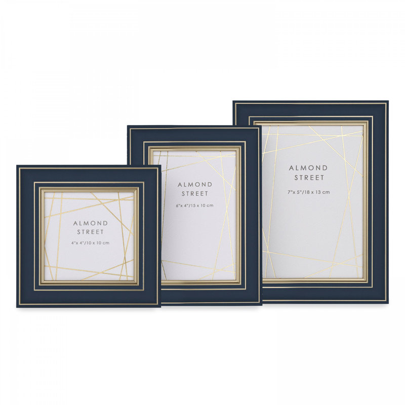 Arran Photo Frame 7x5in (3pk), 4" x 4", 4" x 4"