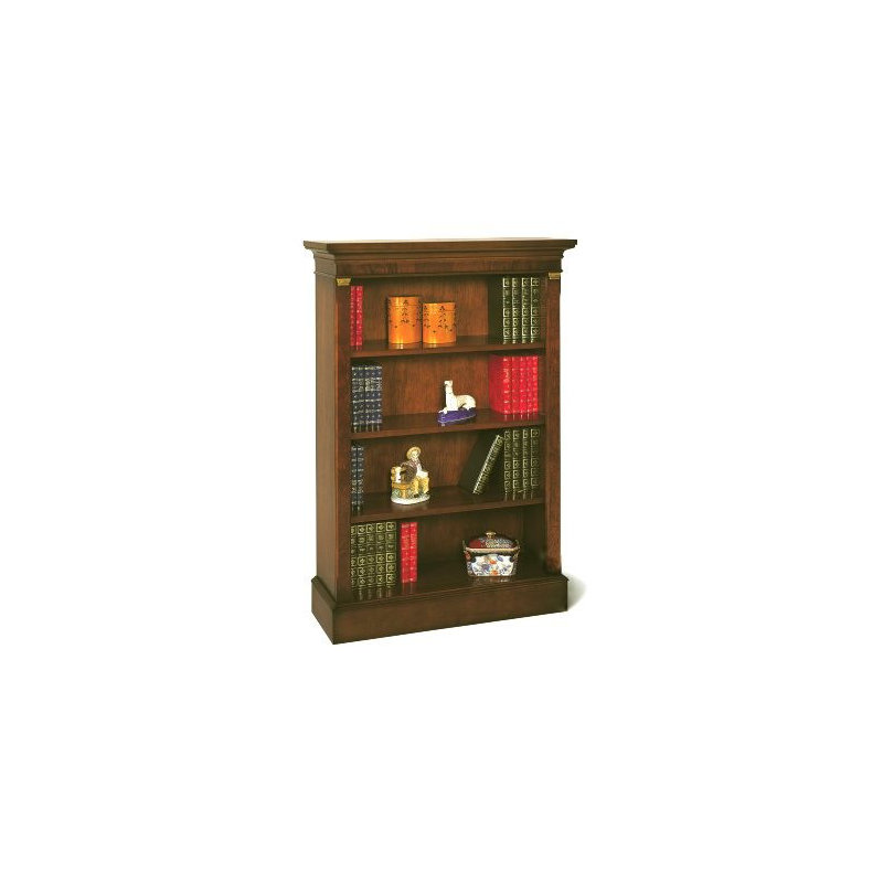 Tarporley 122cm H x 84cm W Standard Bookcase, Mellow Mahogany