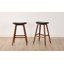 Tabouret de comptoir en bois massif Eric