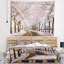 Tapisserie en polyester et route en d’hiver blanc avec accessoires suspendus inclus-28489454