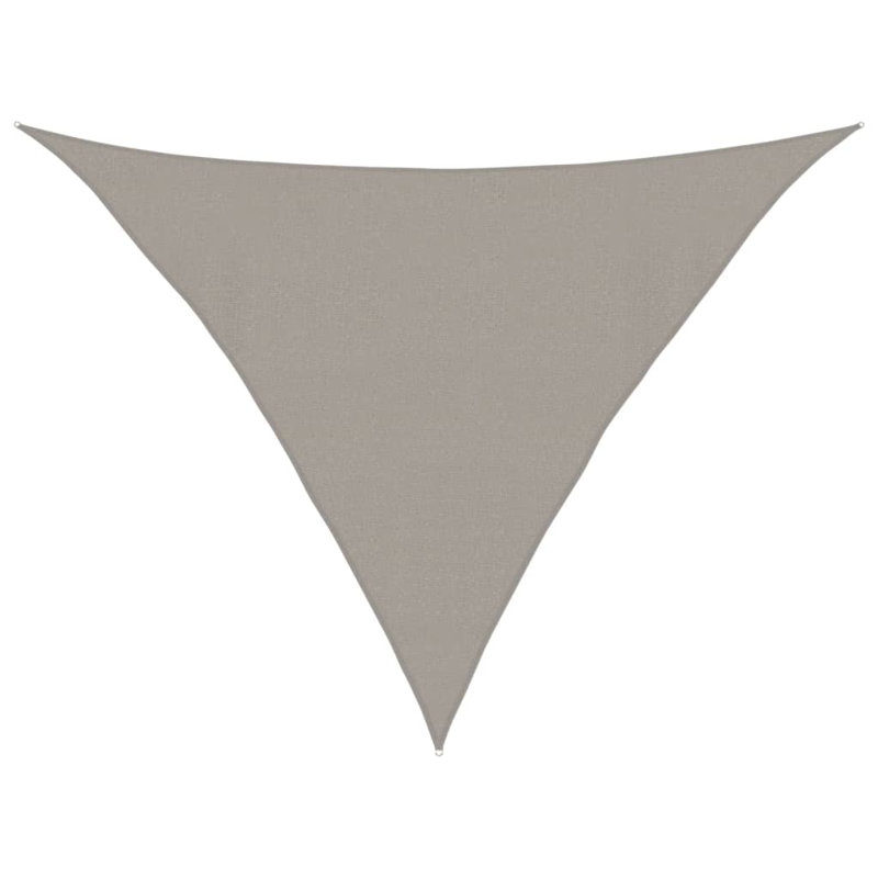 Sunshade Sail 160 G/M² Triangular Light Grey 4X4x5.8 M HDPE, Grey