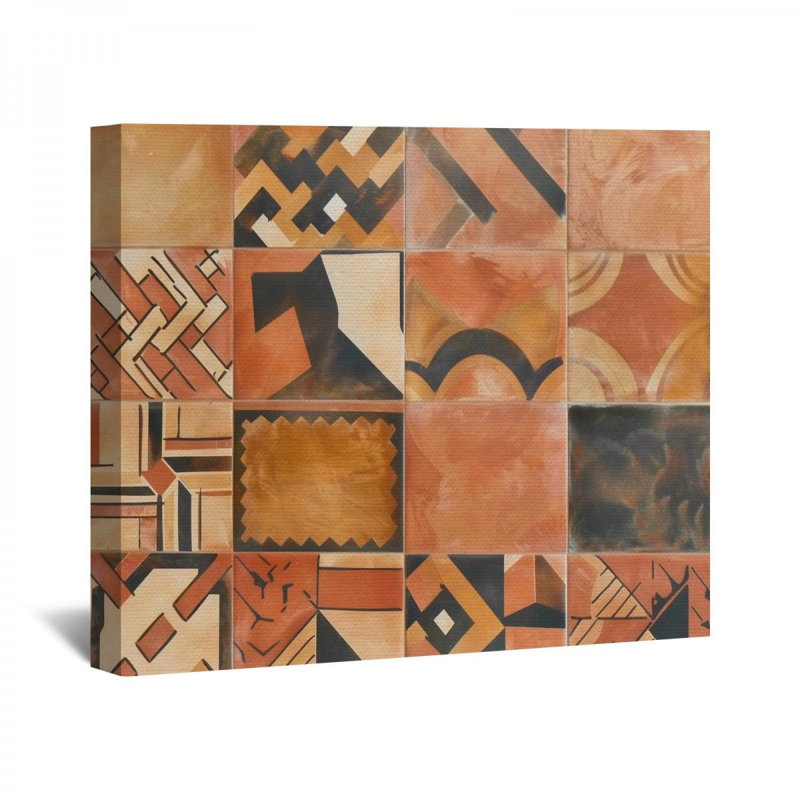 «Earthen Tiles» sur, H 12 po x l 18 po x P 3 po