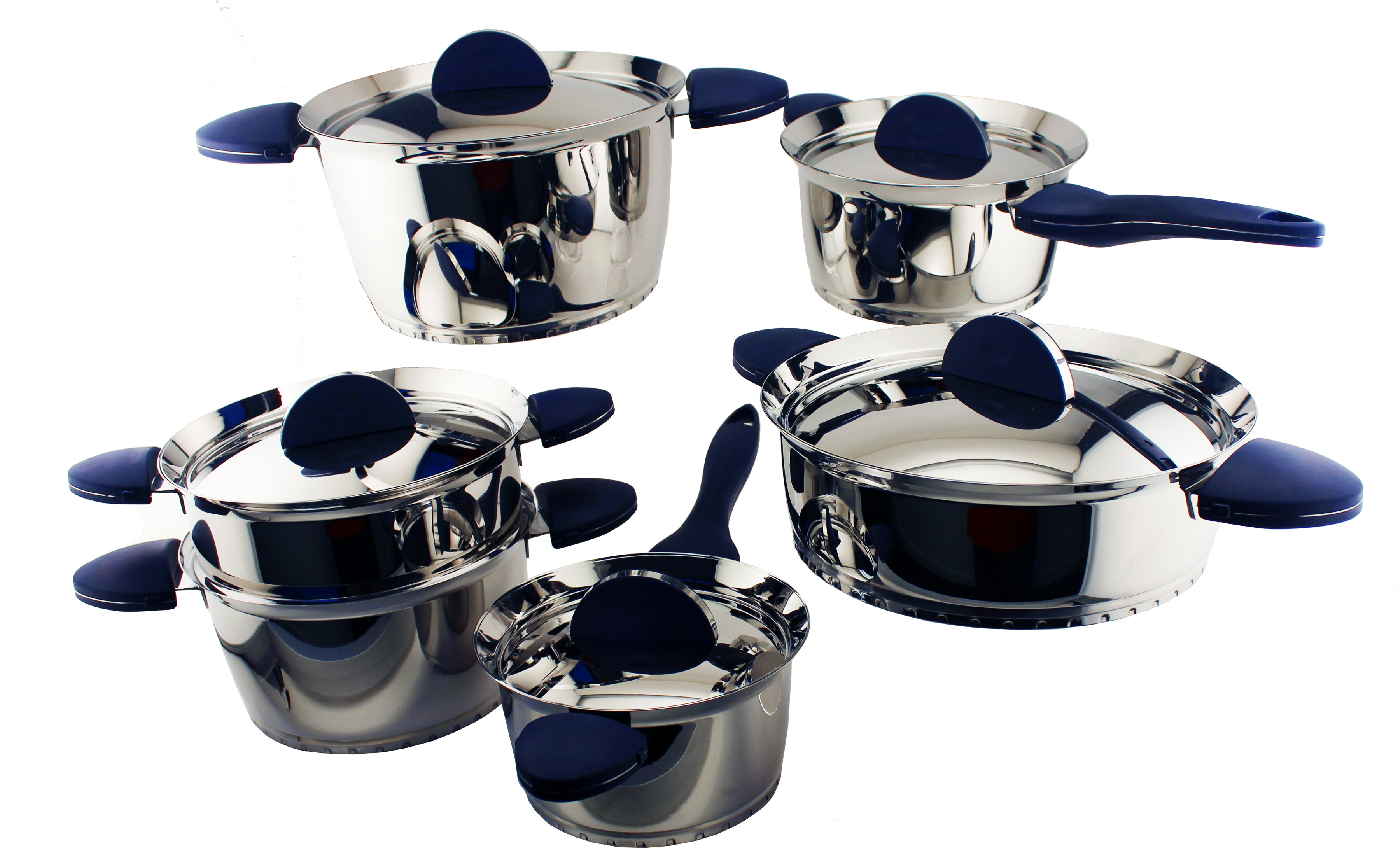 BergHOFF Ouro Gold 11Pc 18/10 Stainless Steel Cookware Set with