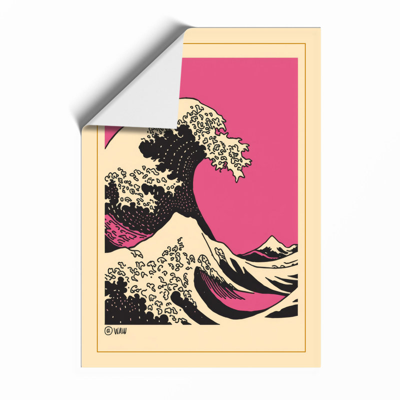 Cresting Wave Japandi - Print, Unframed, A4 - 29.7 x 21.0 cm