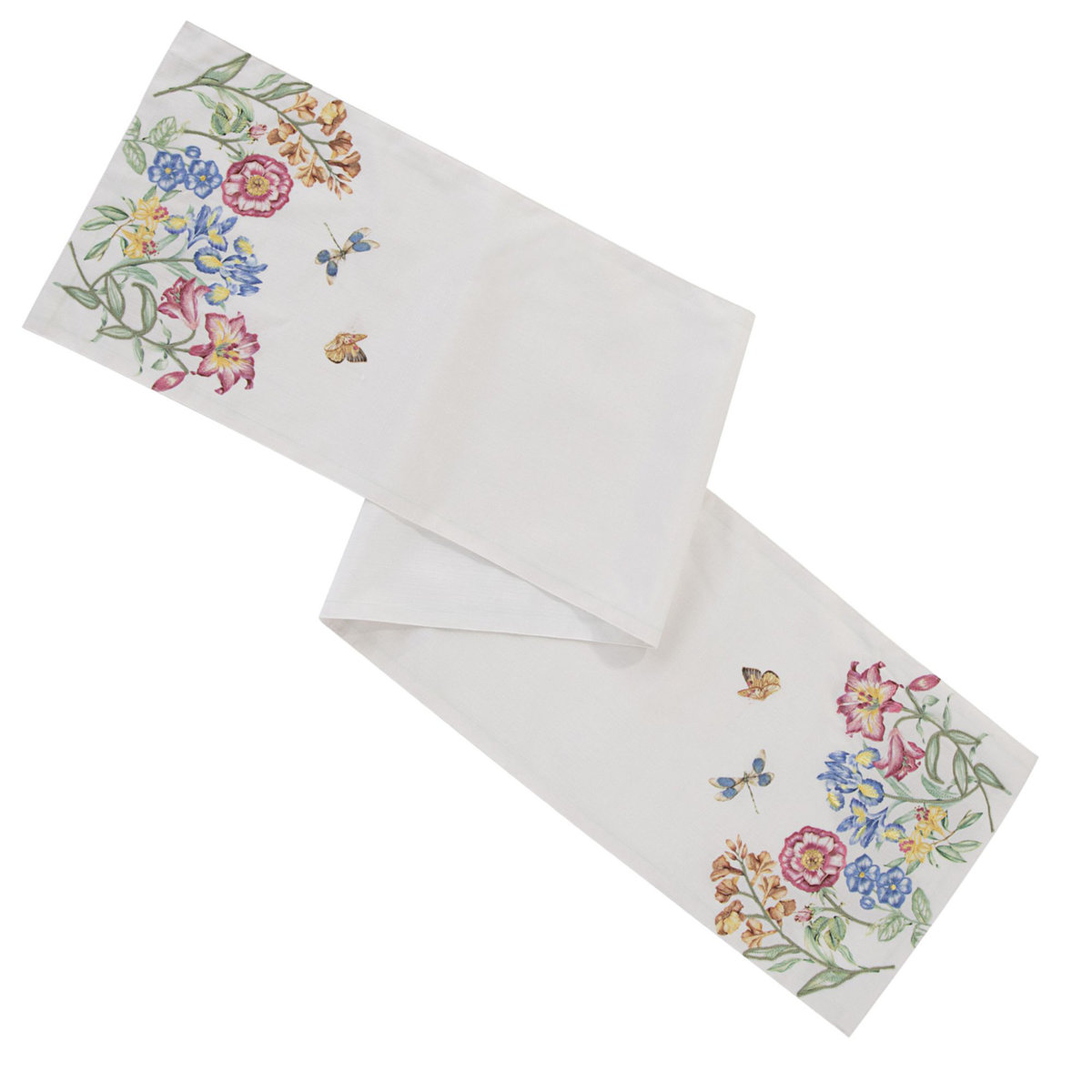 Butterfly Meadow Garden Embroidered Runner - Thumbnail 3