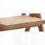 Ensemble de trois chaises d'appoint avec table de bout assortie pour l'espace de vie