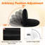  Chaise de plancher réglable avec support de dossier Chaise de méditation pliable Siège de gradin portable Siège de gradin récréatif Polyvalent lecture de plage, noir