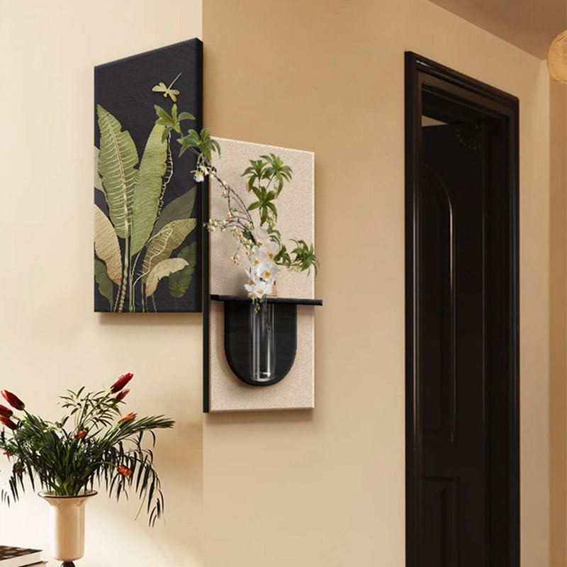 Black + White Rectangle Sandstone Wall art