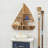 Wood 8 Cubbies Sail Boat Wall Shelf