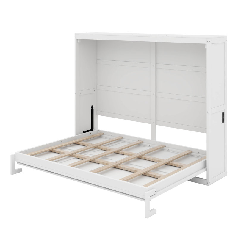 Queen Murphy Bed Wall Bed, White