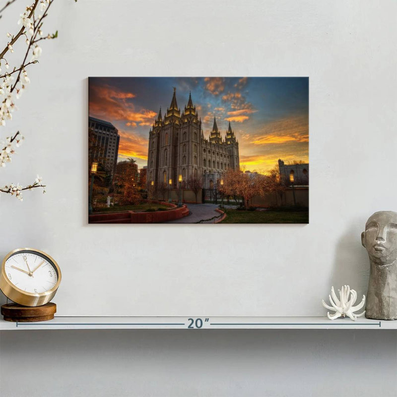 Adella Temple Square, 8" H x 12" W