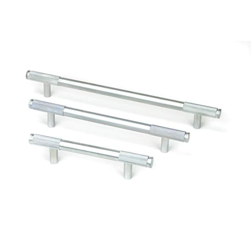 Polished Nickel Half Brompton Pull Handle - Large, 9.6 cm, Satin Chrome