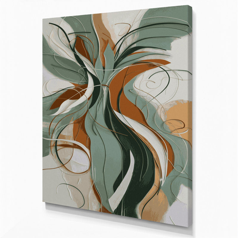 Abstrait art figuratif gris sur toile 50, H 18 po x l 12 po