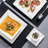 Carina 30 Piece Fine Porcelain Square Dinnerware Set, Service For 6