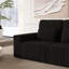 Causeuse rembourrée en velours côtelé moderne avec 2 coussins décoratifs - Canapé à deux places moelleux pour des espaces de vie confortables-318341382