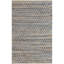 Tapis bleu / gris tissé à la main à motif géométrique Esen-1179504176