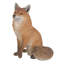 Figurine de renard assis-120612156
