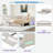Extendable Upholstered Daybed With 2 Storage Drawers And Led Light-632727493