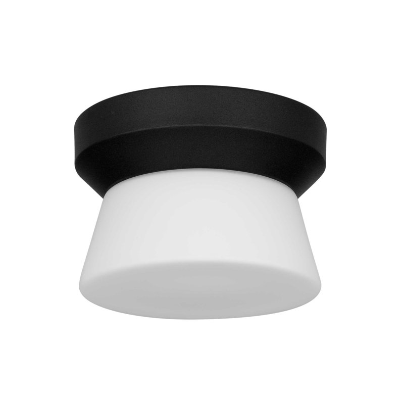 Plafonnier encastré carré noir 7 lumières DEL 7 lumières, 15W, H 5,01 po x l 7 po x P 7 po